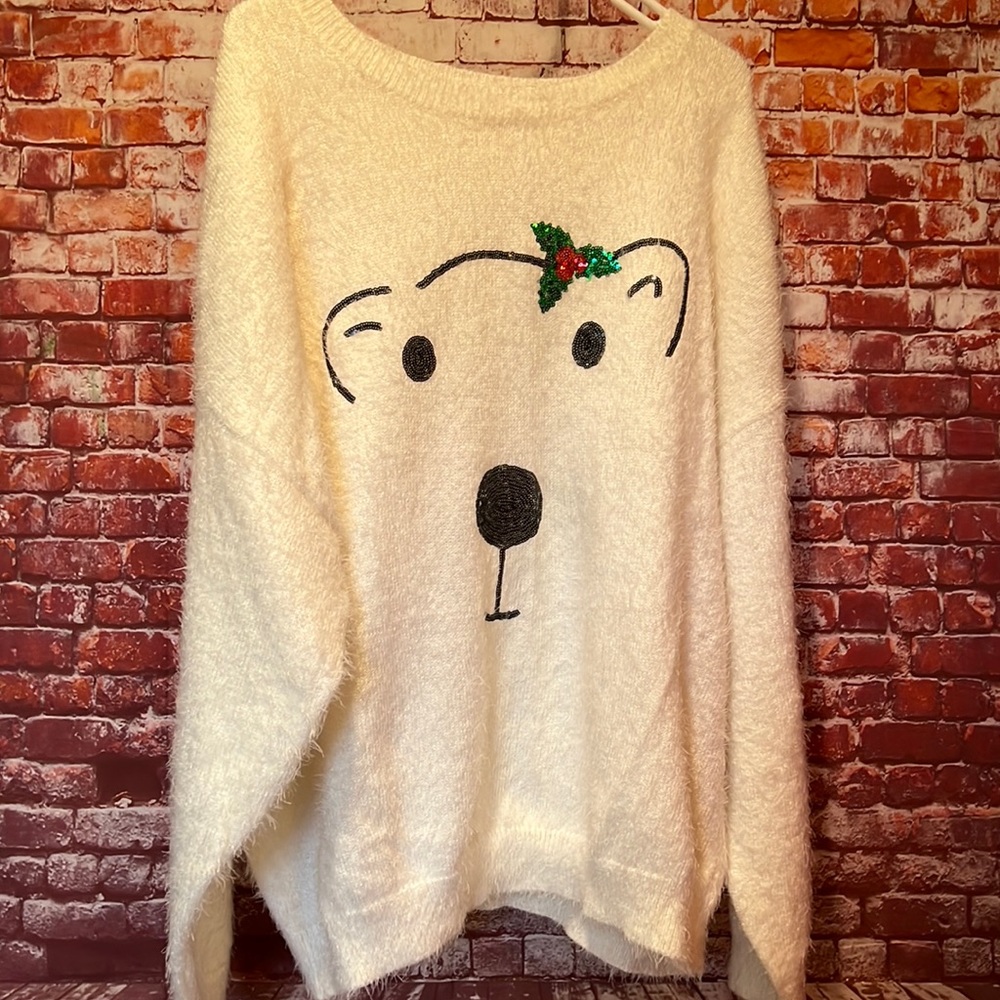 Adorable Christmas sweater new with tags size 3X